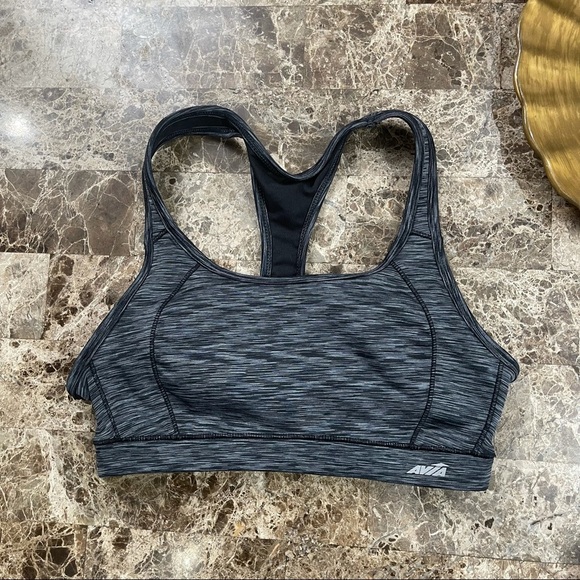 Avía Racerback Cut Out Back Sport Bra SZ M - Picture 2 of 9